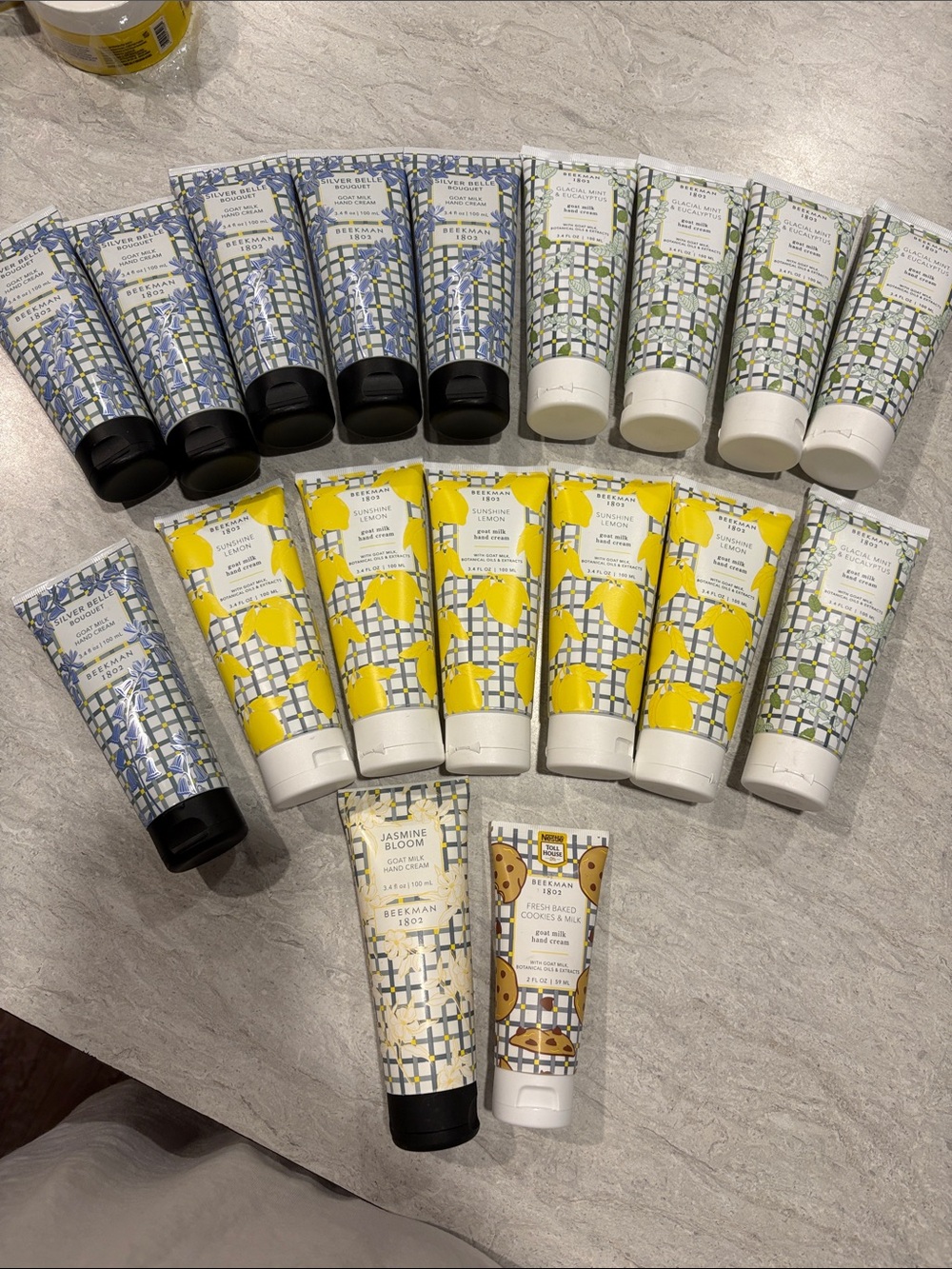Beekman 1802 Assorted Scented Hand Creams - Yellow, Blue, Green
